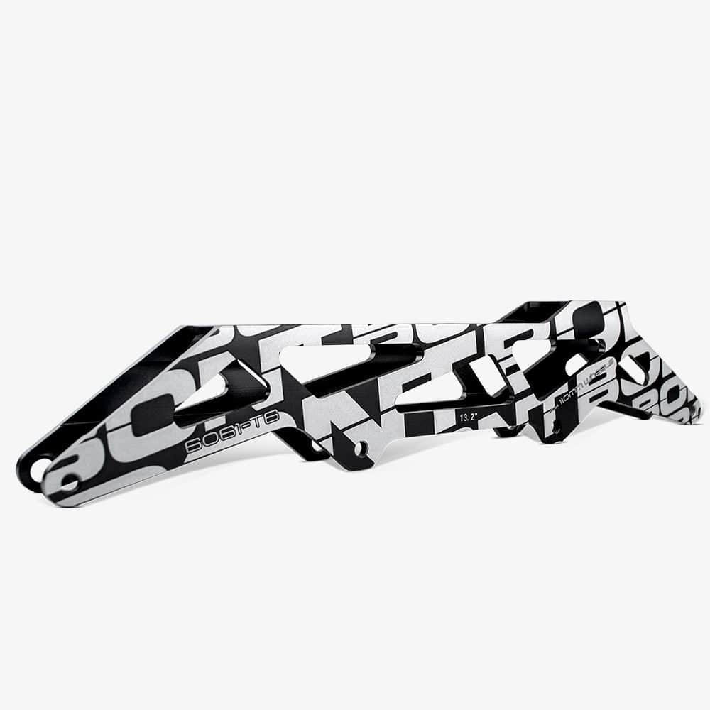 Bont 2PF Unity 13.2-inch inline speed skate frame with mounting platforms and axle holes