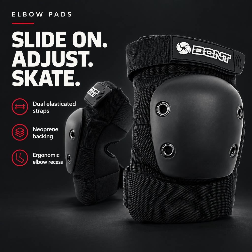 Adult and Youth Elbow Pads for Roller Skating, Derby, and Park