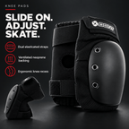Adult and Youth Knee Pads for Roller Skating, Derby, and Park