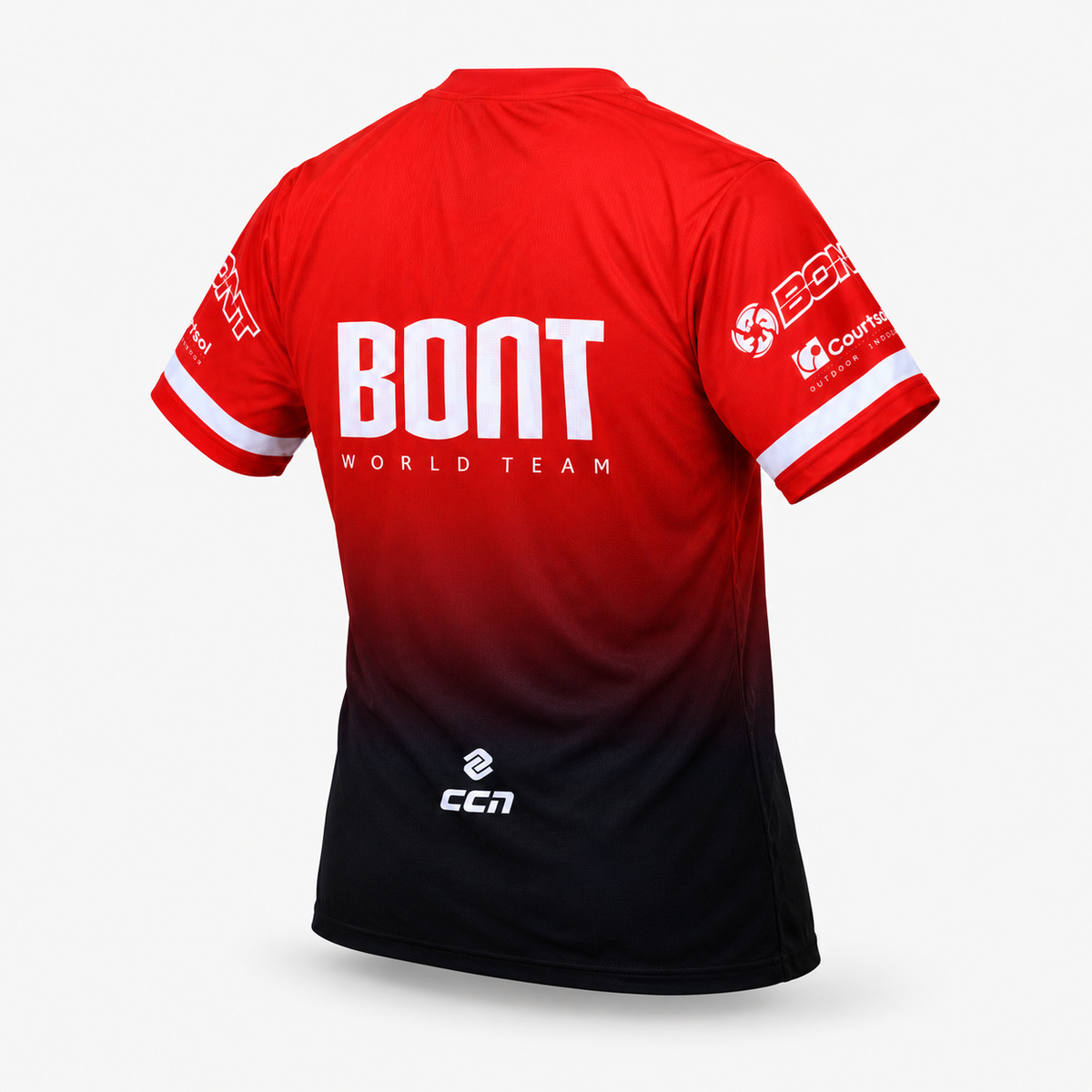 Bont Pro Team Shirt back view with red and black Bont World Team design
