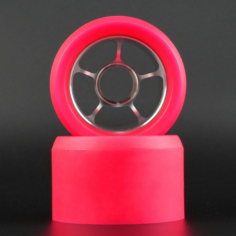 Close-up showing Corey urethane and aluminum hub