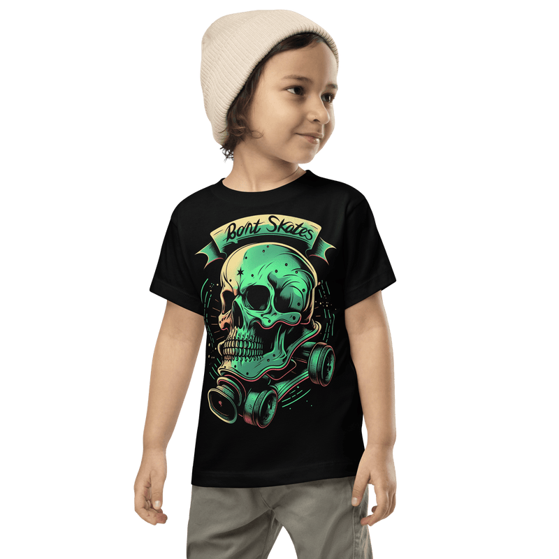 Bont Toddler Short Sleeve Green Skull Skate Tee