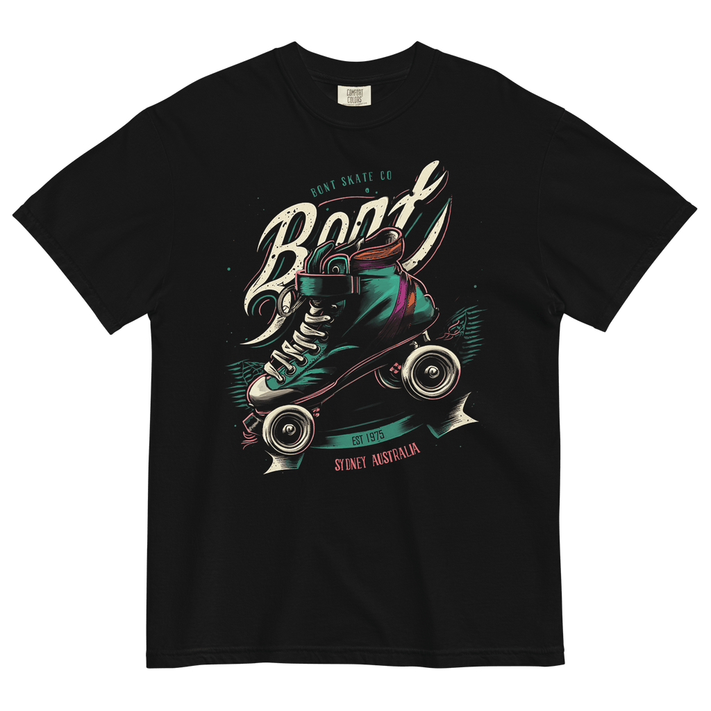 Bont unisex garment-dyed heavyweight retro roller t-shirt