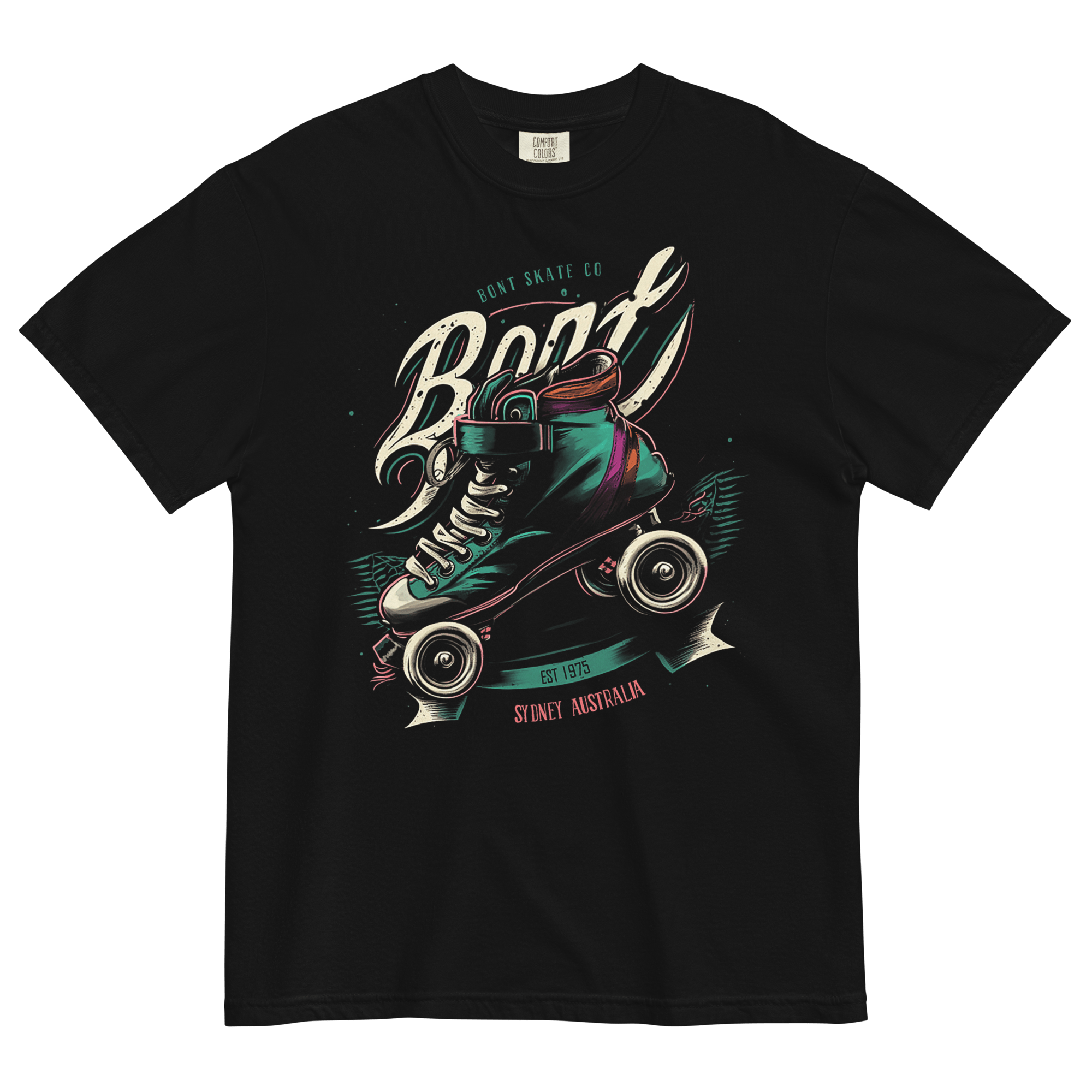 Bont unisex garment-dyed heavyweight retro roller t-shirt