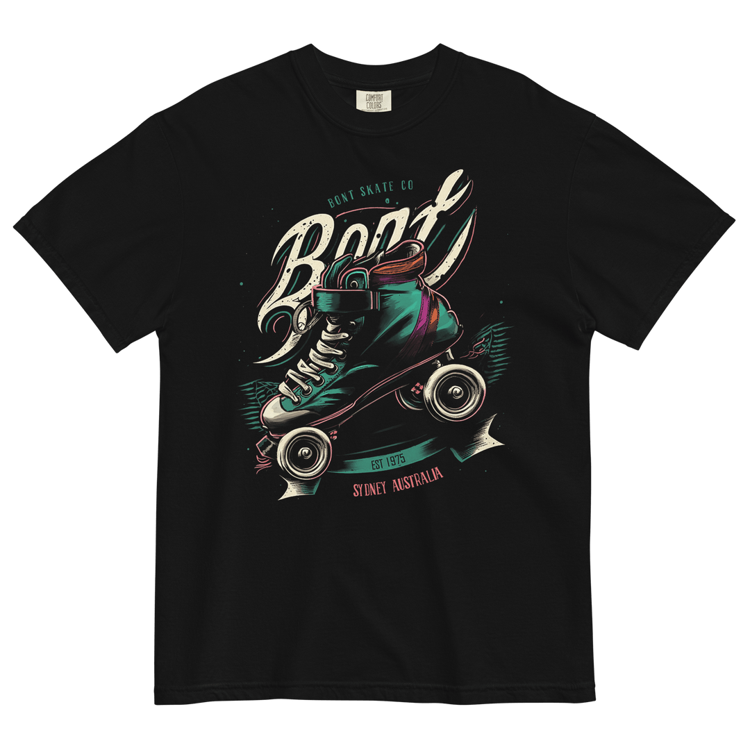 Bont unisex garment dyed heavyweight retro roller t shirt Bont Skates Online Shop