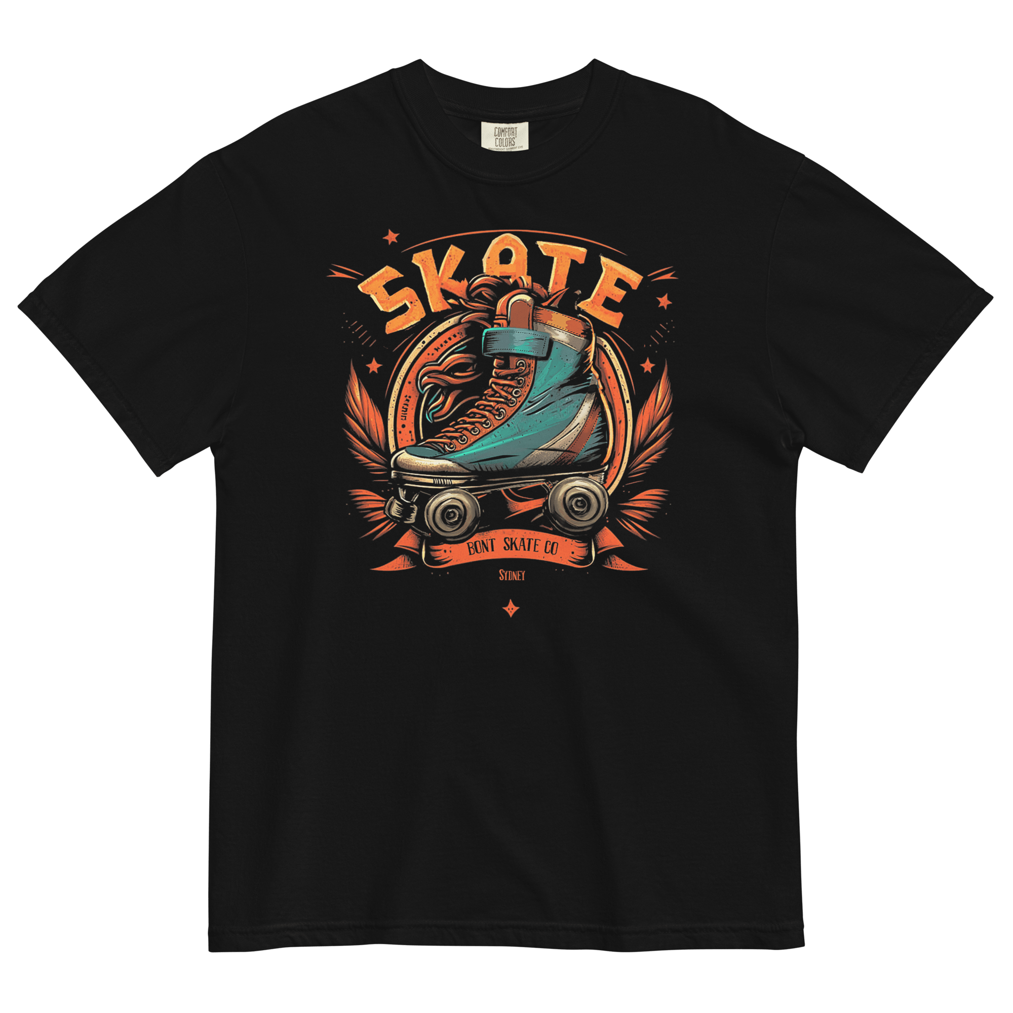 Bont unisex garment-dyed heavyweight skate t-shirt - Black / S