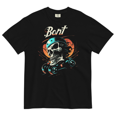 Bont unisex garment-dyed heavyweight skull skate t-shirt