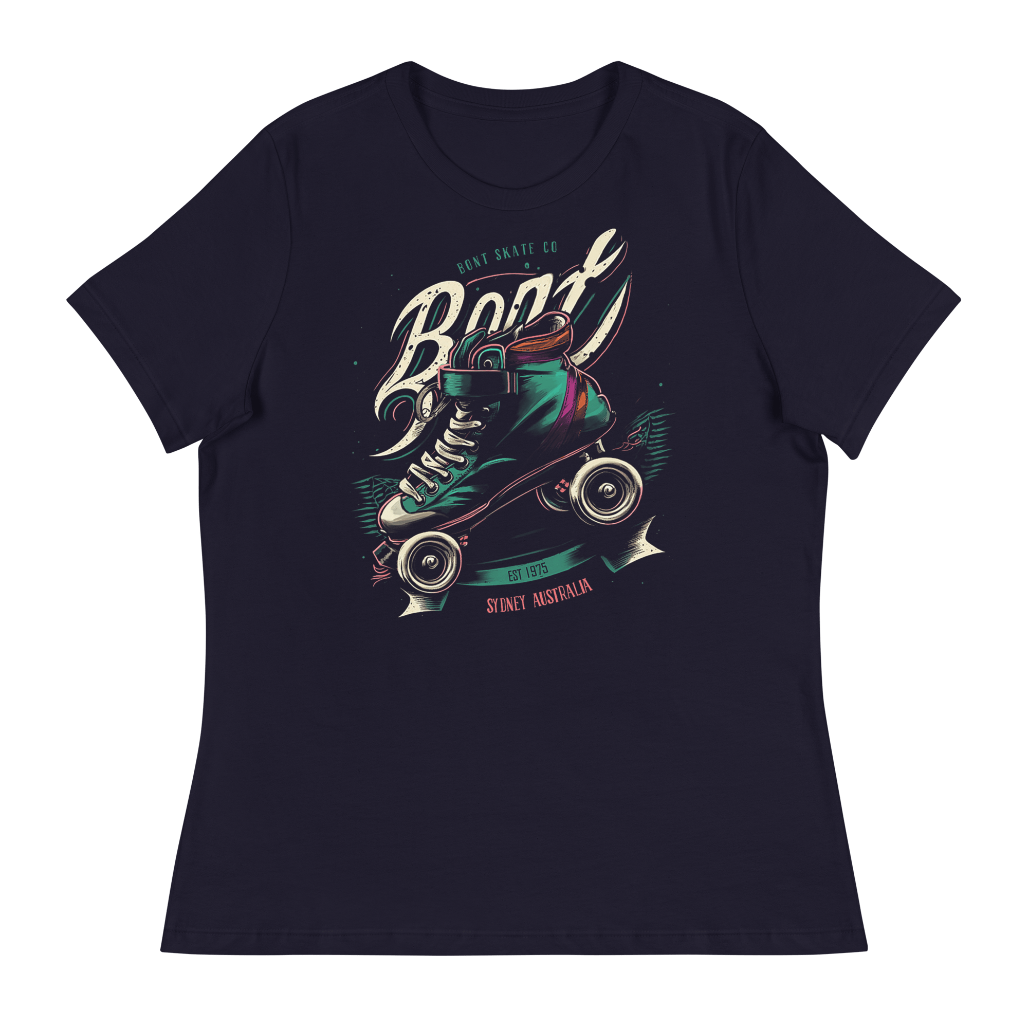Bont women's relaxed retro roller t-shirt