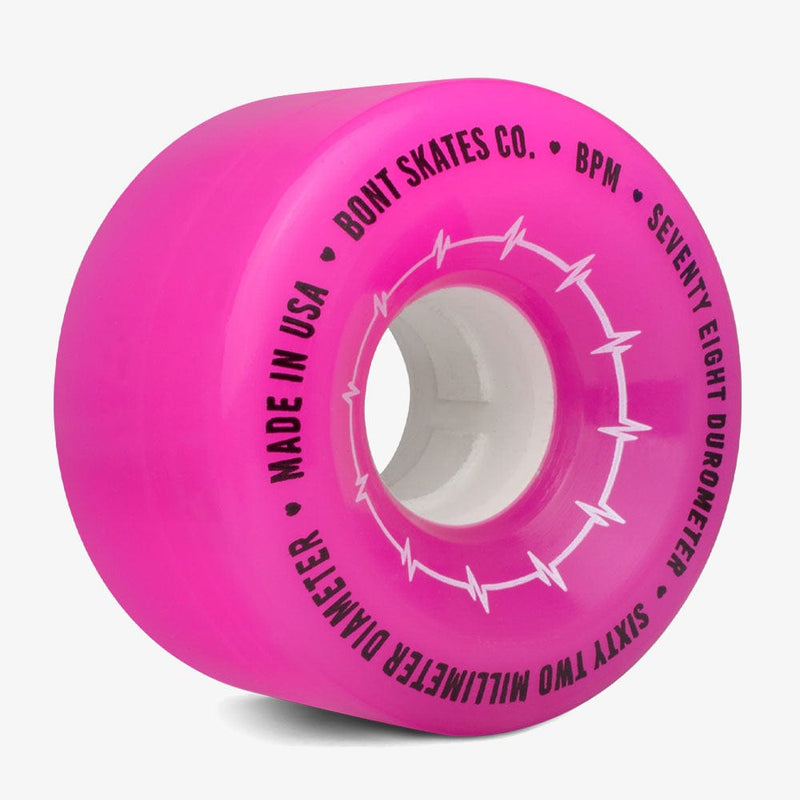 hot-pink Bont BPM outdoor roller skate wheel quad