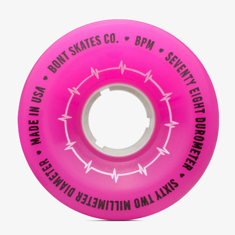 hot-pink Bont BPM outdoor roller skate wheel quad