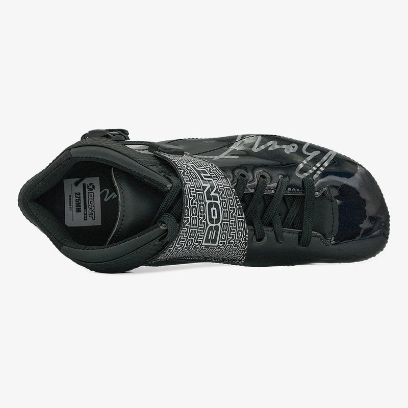 black-Top-down view of the Eclipse boot showing fit and lacing