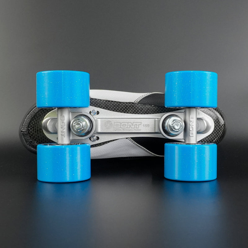 Close-up of the carbon composite sole of the Bont Envy skate boot