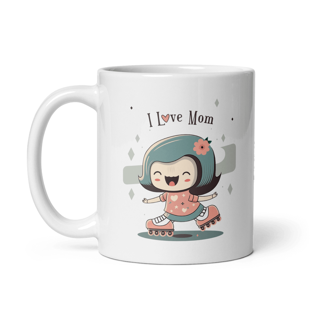 I Love Mom Inline Skate Mug