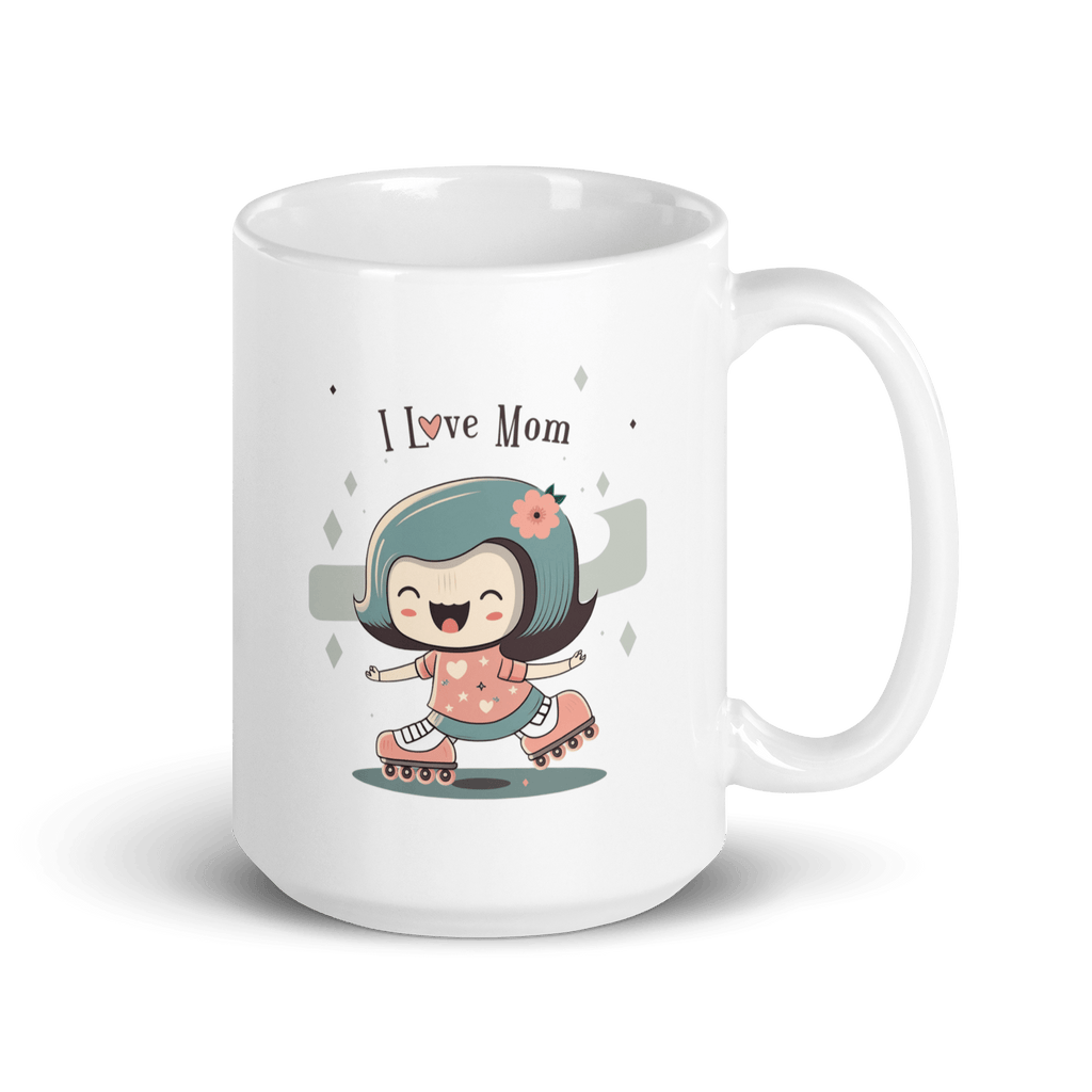 I Love Mom Inline Skate Mug