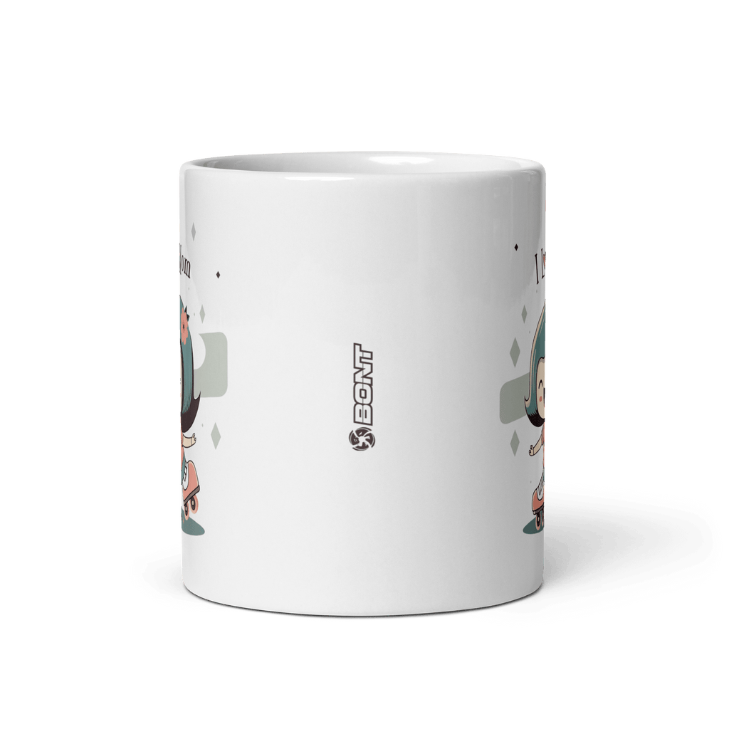I Love Mom Roller Skate Mug