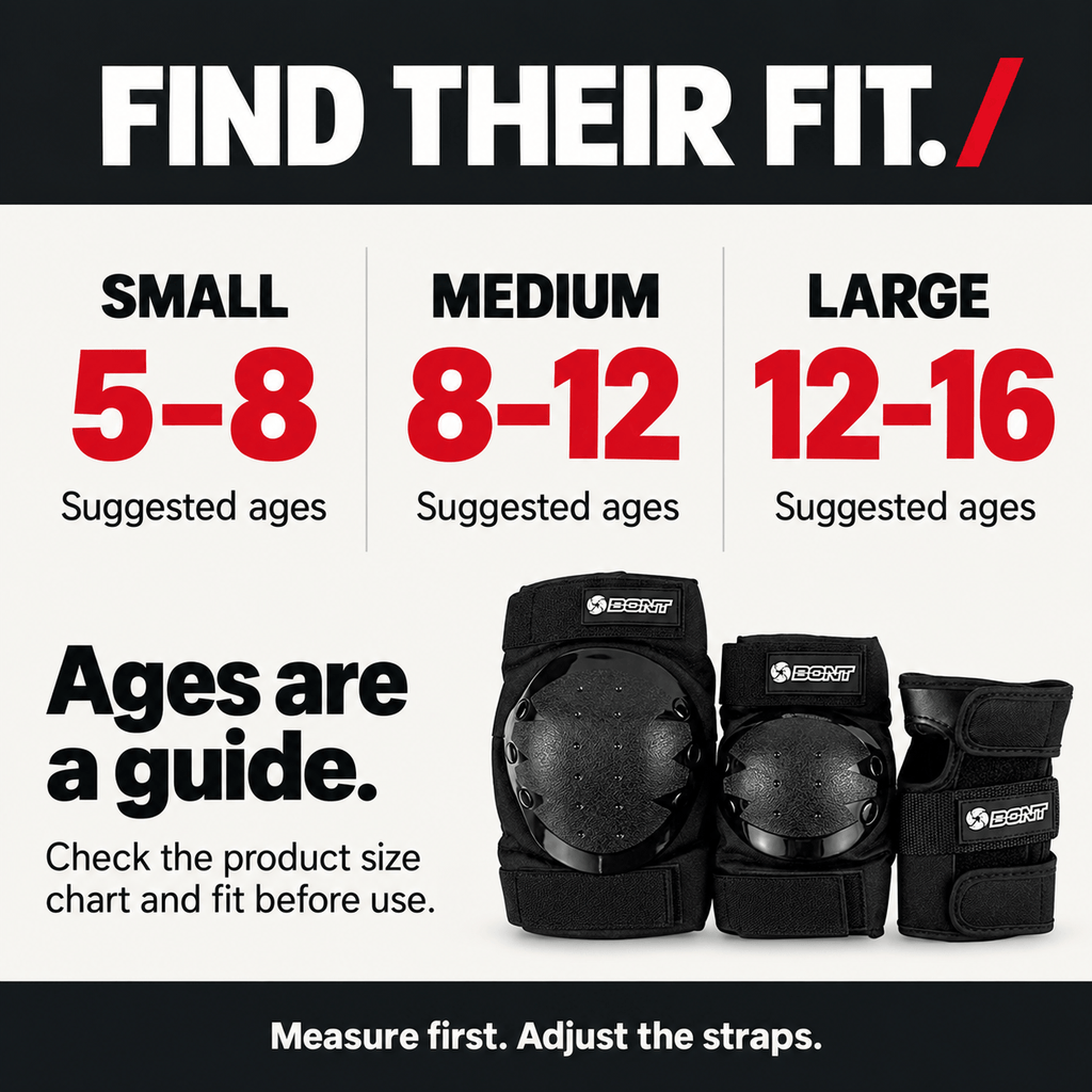 Kids Protective Pads Set: 6-Piece Knee, Elbow, and Wrist Guards