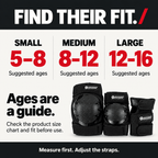 Kids Protective Pads Set: 6-Piece Knee, Elbow, and Wrist Guards