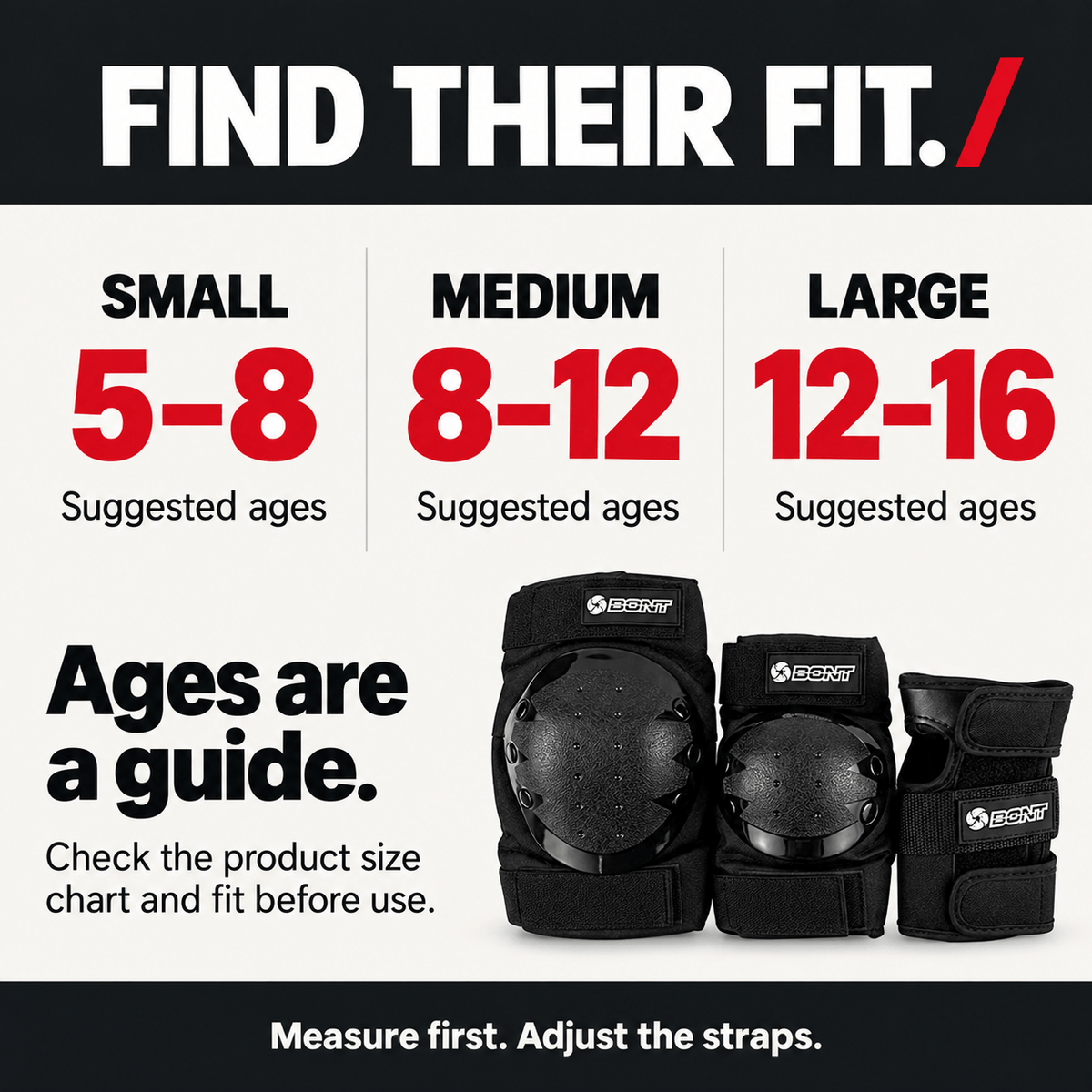 Kids Protective Pads Set: 6-Piece Knee, Elbow, and Wrist Guards