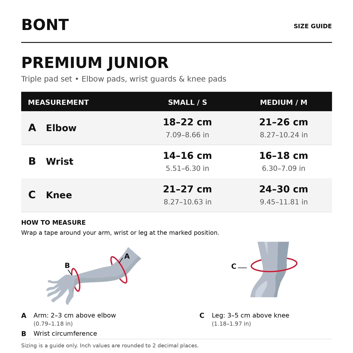 Set tre protezioni junior – protezione completa per giovani pattinatori di Bont