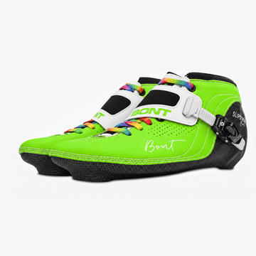 MyBont Slipstream boots, Lime and rainbow