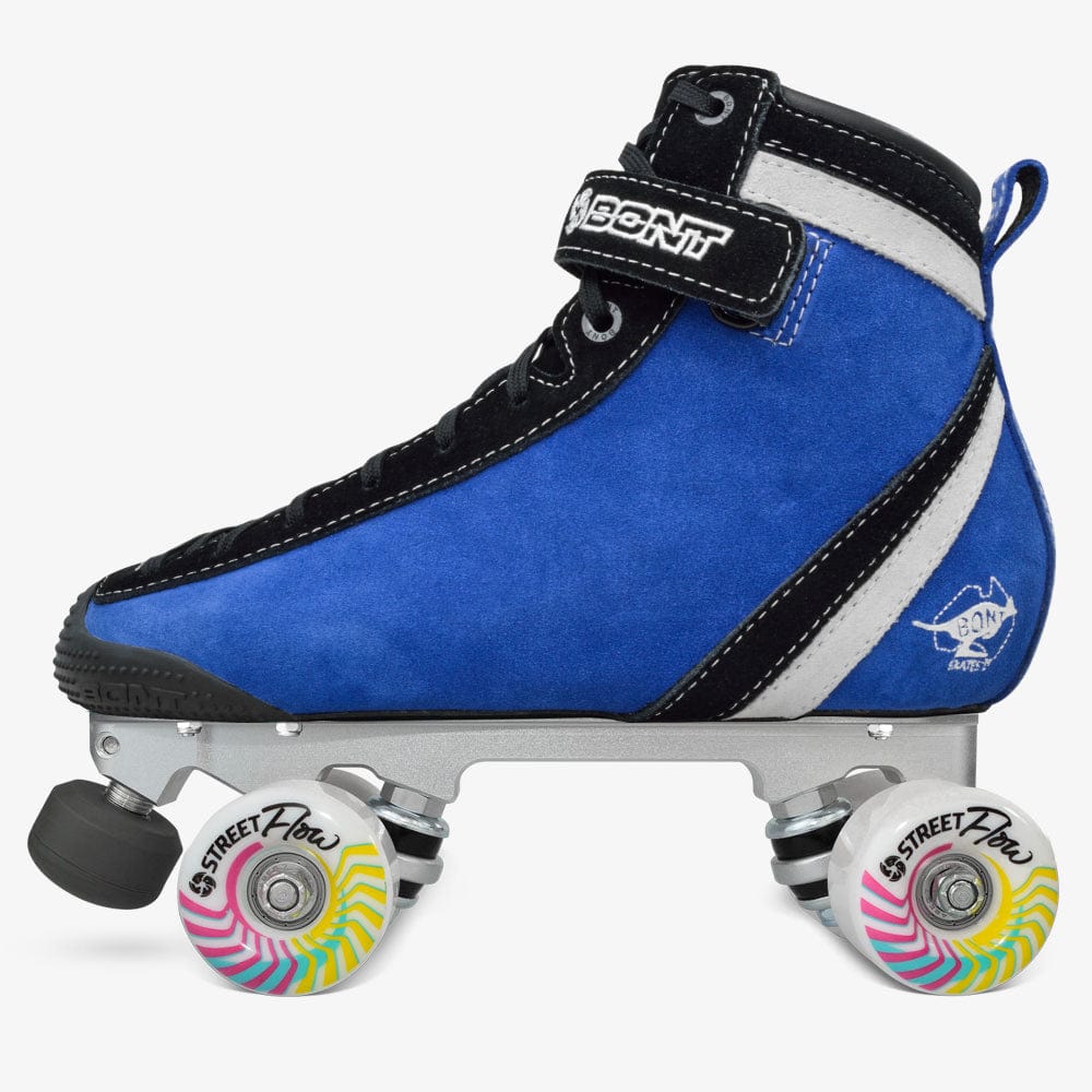 ParkStar Park Roller Skates - Blue/Black - Blue/Black / Tracer Derby  Silver/Street Flow 89A/Abec5 / 8.5