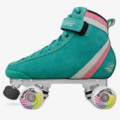 ParkStar Pastel Roller Skates - Soft Teal/White/Bubblegum Pink