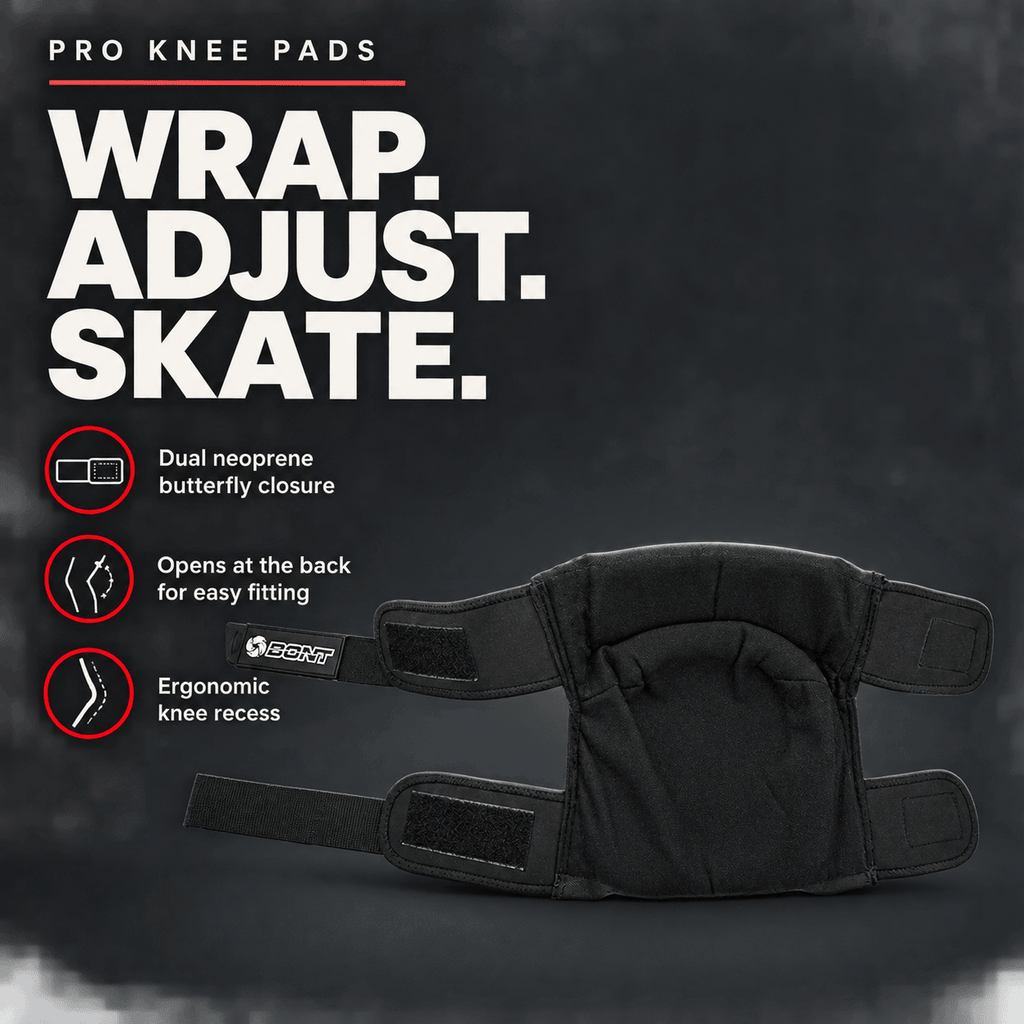 PRO Knee Pads for Roller Derby, Park Skating, and Inline
