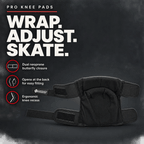 PRO Knee Pads for Roller Derby, Park Skating, and Inline