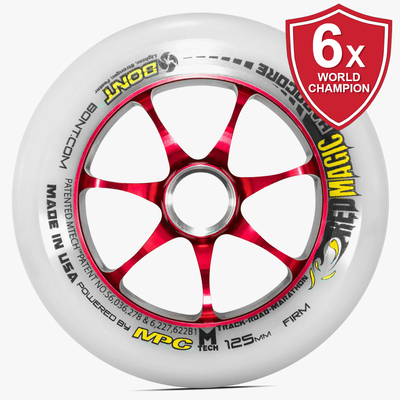 Red Magic 125mm Hardcore 2.0 Inline Skate Wheel Firm