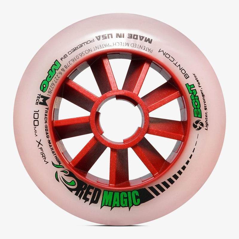 Red Magic Inline Speed Skate Wheel 90mm 100mm 110mm – Bont Skates 