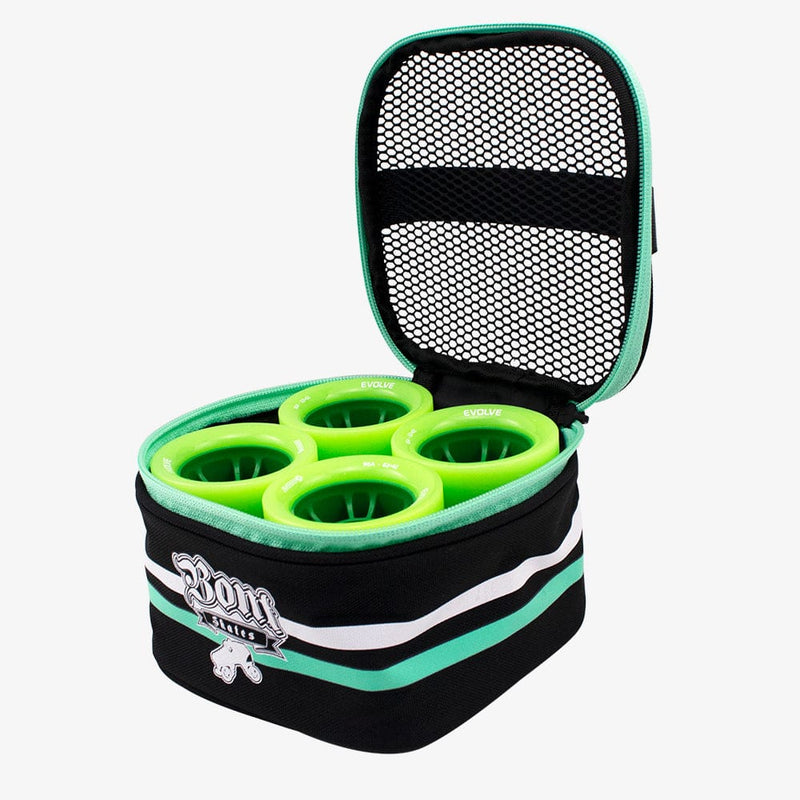 black-pistachio green Roller Skate Wheel Bag