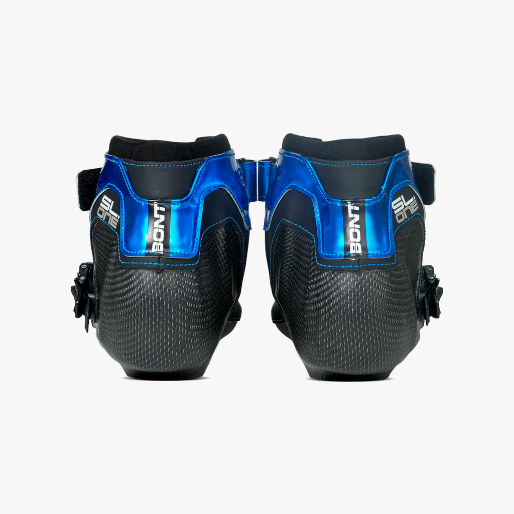 Detail view of the secure heel cup and thin performance padding