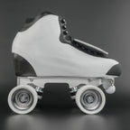 Detail shot of heat moldable skate boot construction