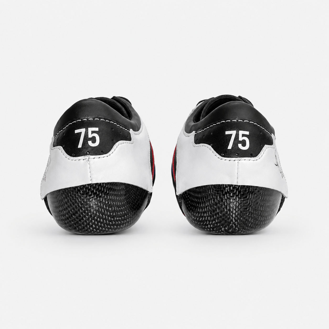 Rear angle showing the low-cut U-shaped ankle profile and secure heel shape