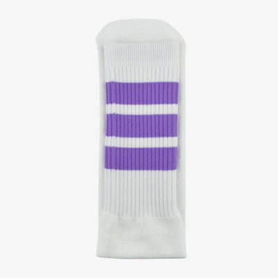 dare-you-purple Bont skater socks tube white striped fashion
